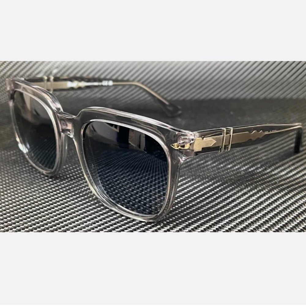 Persol Transparent Grey Unisex 53mm Sunglasses